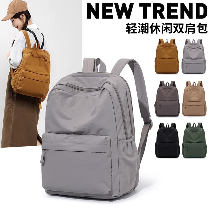 Lightweight Business Travel Laptop Backpack Preppy Style School Bag for Middle High School College Students Casual Travel Commute