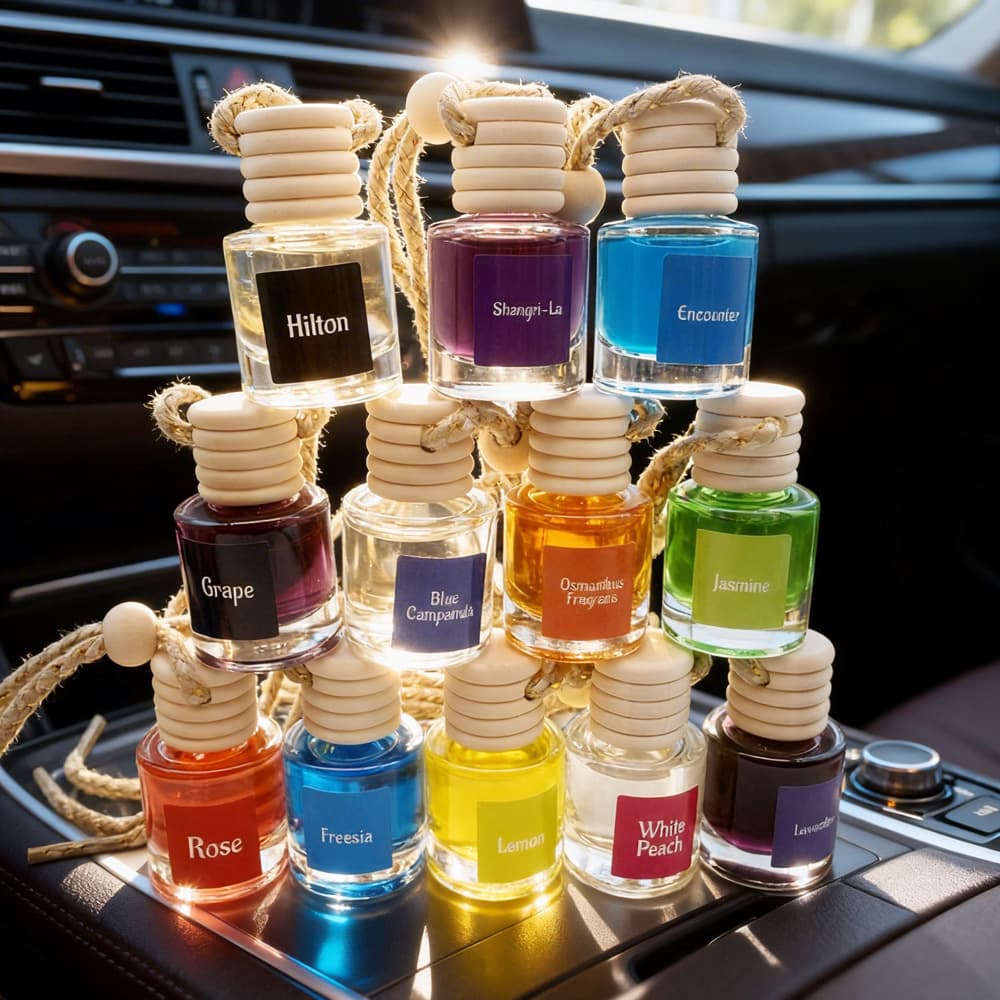 TikTok Hot Car Air Perfume Hanging Ornament, Luxury Rearview Mirror Aromatherapy, Long-Lasting