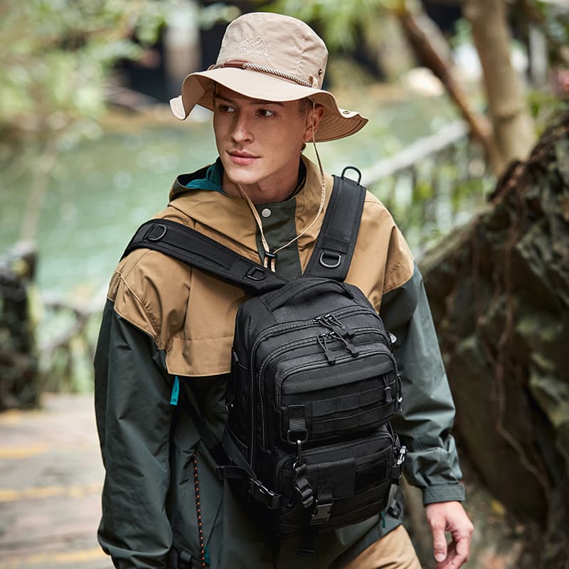 Cross-border Tactical Backpack New Outdoor Lure Bag Travel Crossbody Bag Large Chest Bag Urban Motorcycle Waterproof Cycling Bag