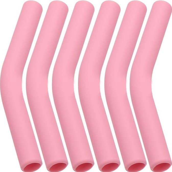 Silicone straw set suitable for 8mm 304 stainless steel; wholesale colored straw tips and nozzles.