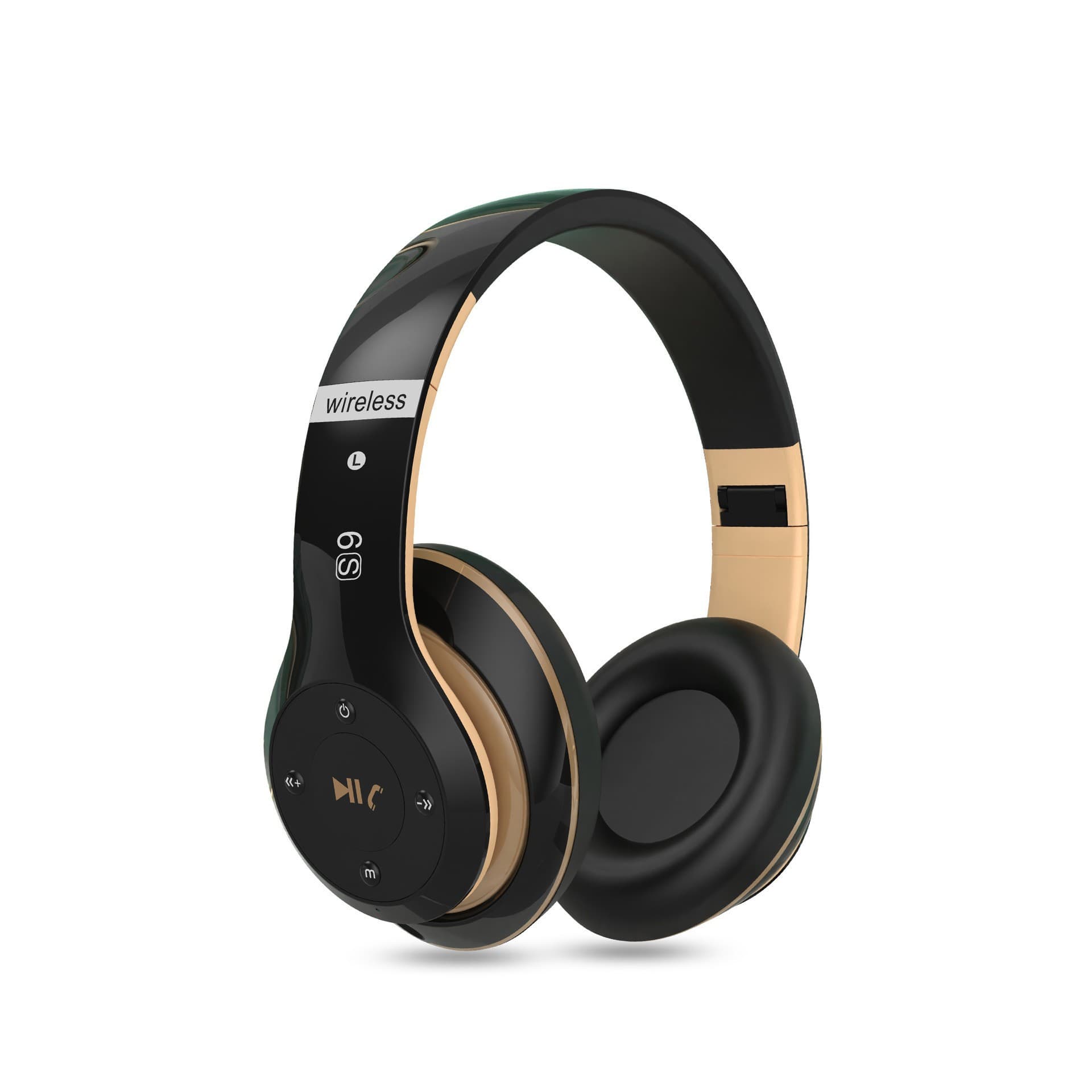 Cross-border Amazon A6S head-mounted Bluetooth headset wireless stereo headset card radio and call function
