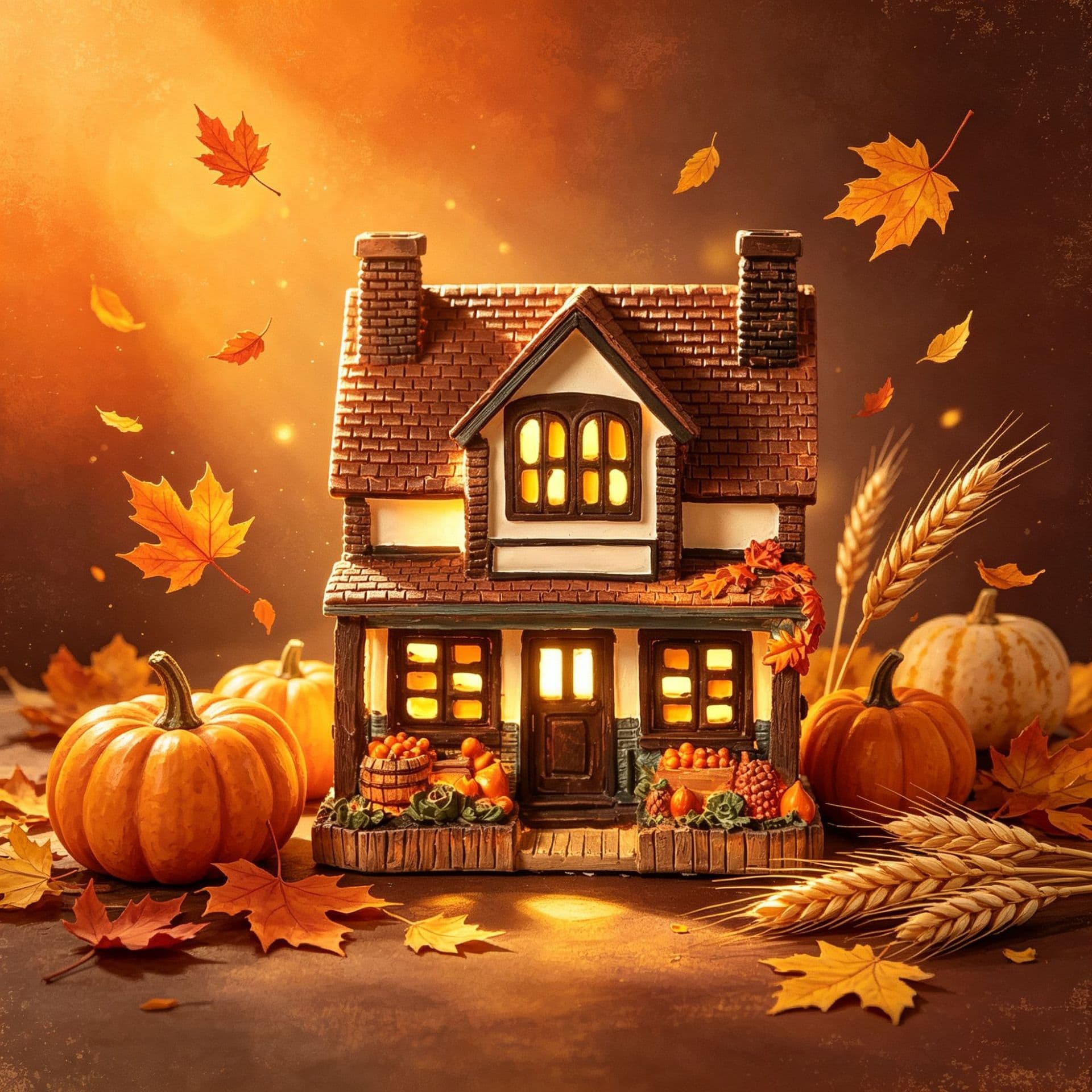 Cross-border new product 2026hobby lobby fall decor fun hall autumn decoration autumn pumpkin house