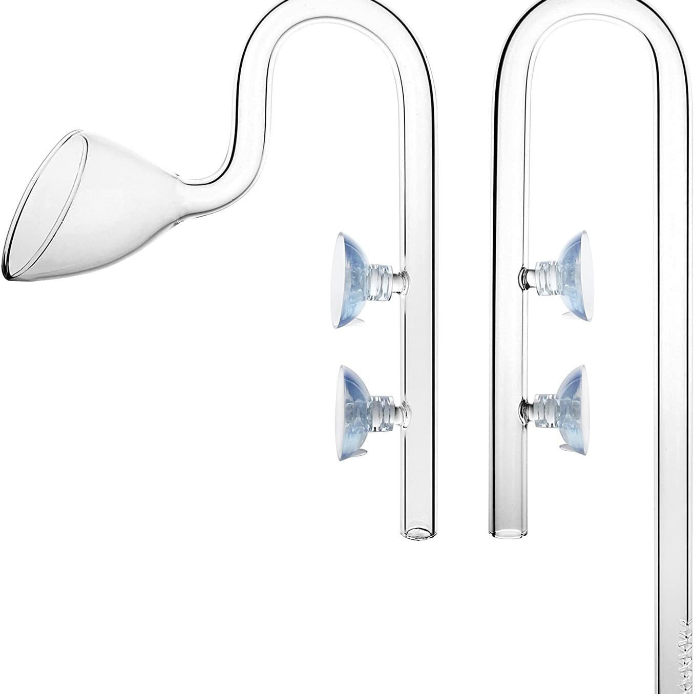 Glass Inlet and Outlet with Surface Skimmer Lily Pipe Outlet for Planted Tank Canister Filter Inlet and Outlet