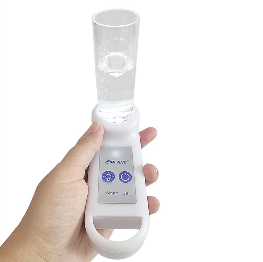 White Portable Stirrer MS40 with Cross Stir Bar, Non-electric