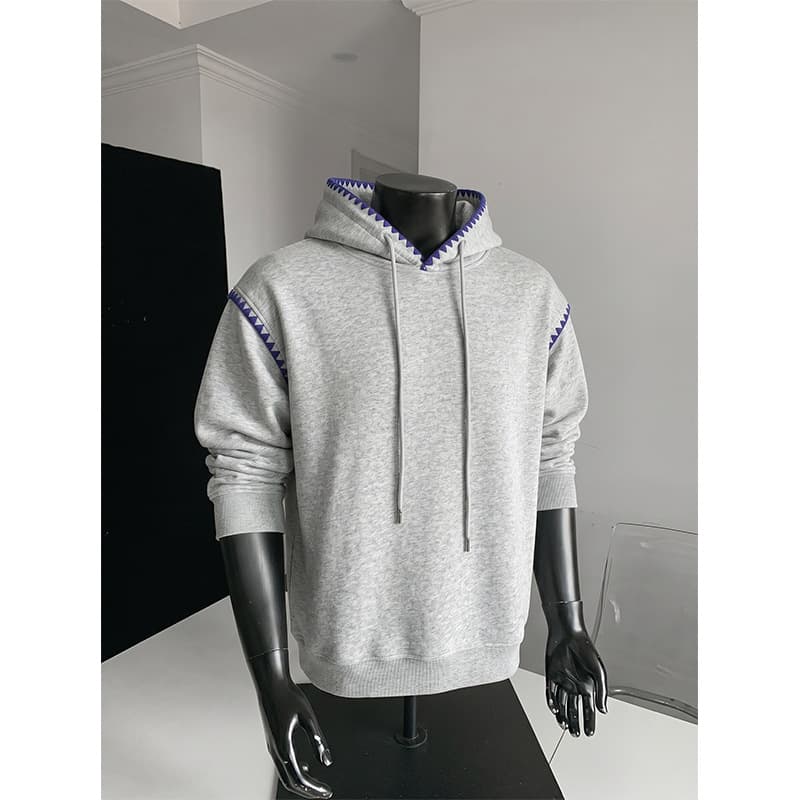 Spot 2026 autumn new Chinese cotton heavyweight 380g hooded sweatshirt W6101-Special P48 suggested retail price 118