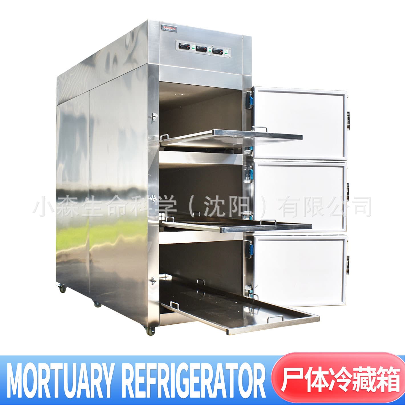 Source Factory Three-Door Corpse Freezer Laboratory Specimen Freezing Body Preservation Body Storage Cabinet