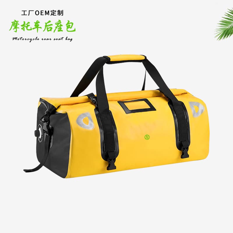 Motorcycle rear seat bag, waterproof luggage bag, tail bag, rider bag, portable motorcycle riding equipment bag, processing and customization