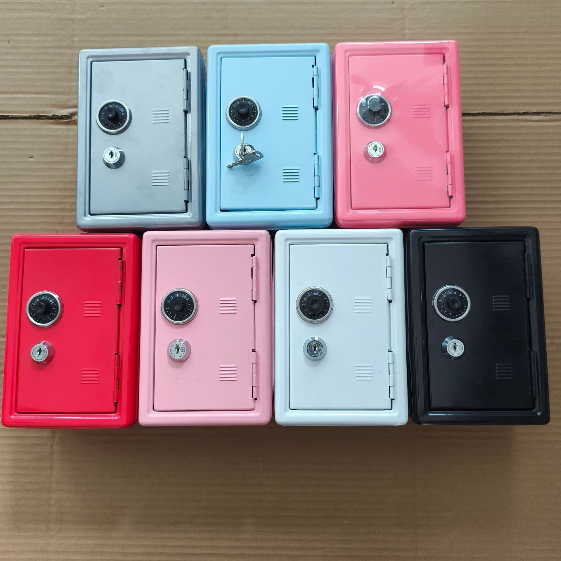 New Cross-Border Creative Password Piggy Bank Storage Box with Key, Coin Box with Lock