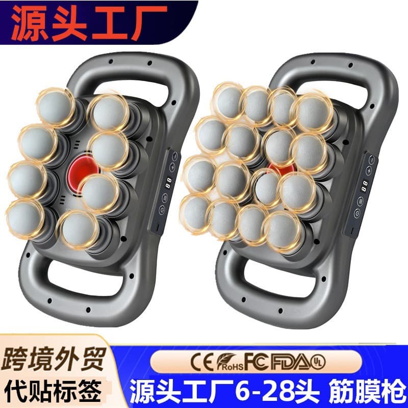 Cross-border 16-head 8-head fascia gun, multi-head powerful deep percussion English version