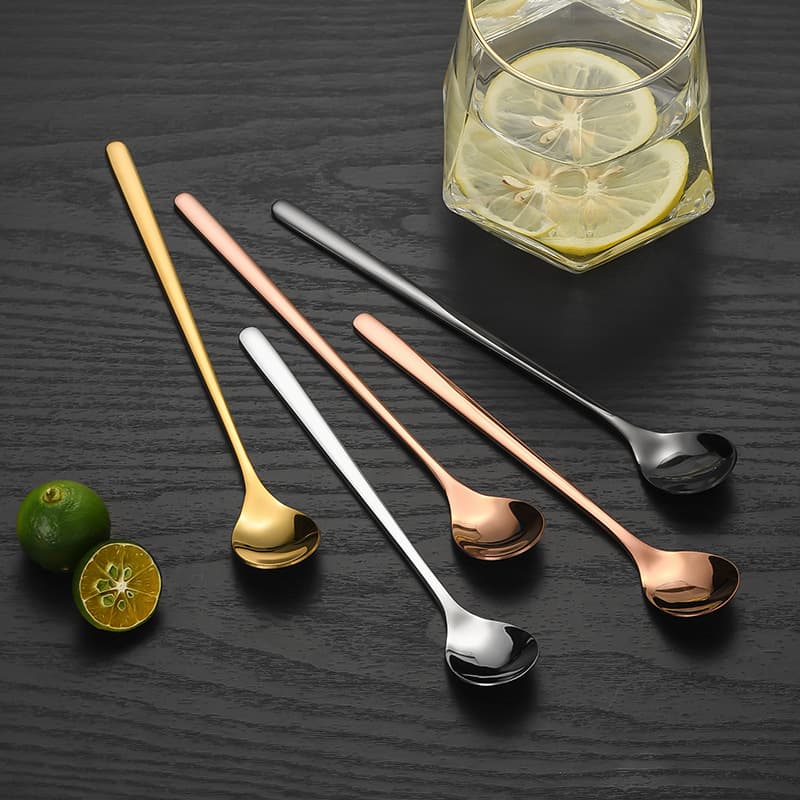 304 stainless steel teardrop spoons, thickened coffee spoons, bird's nest, white fungus, honey stirring spoons, companion gifts, laser LOGO available.
