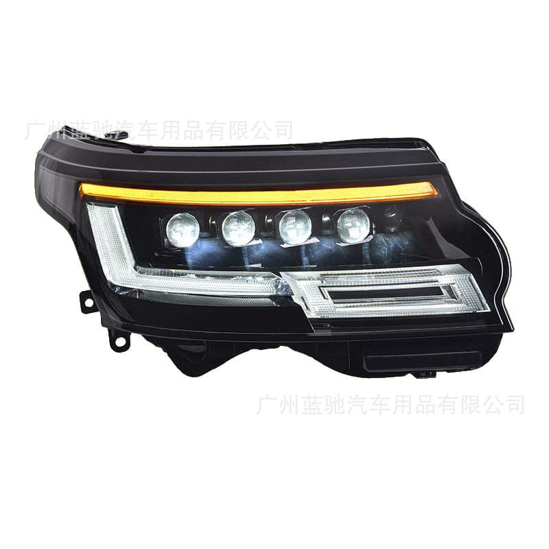 Headlight Assembly for 2013-2017 Land Rover Range Rover Vogue, Upgrade to 2024 Model LED Daytime Running Light, Four-Eye Lens Light