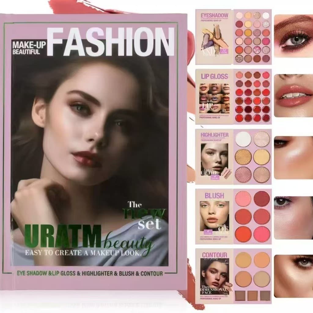 Best-selling New 67-Color Eyeshadow Book with Highlighter, Lipstick, Blush, Pearl and Matte Finish, 3D Stage Makeup Artist Kit