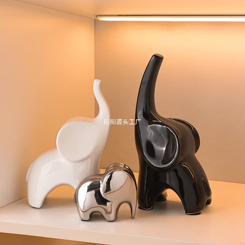 Atmospheric ornaments, light luxury living room, TV, dining room, wine cabinet, entrance hall home decorations