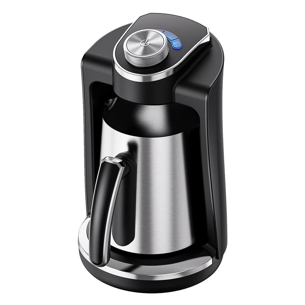 Cross-border Export Coffee Machine Turkish Coffee Pot 4in1 with Milk Frother Heating Coffee Maker