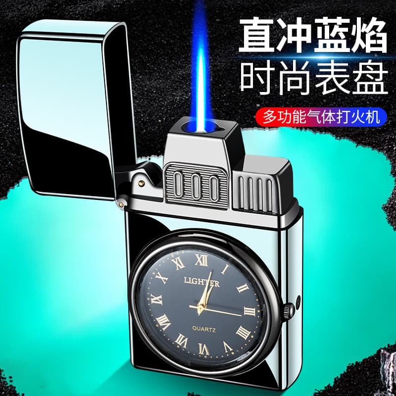 HF613 Gas Stove Watch-Style Direct-Flame Lighter, Engravable Gift, Creative Viral TikTok Best-Seller, Cross-Border Direct Supply