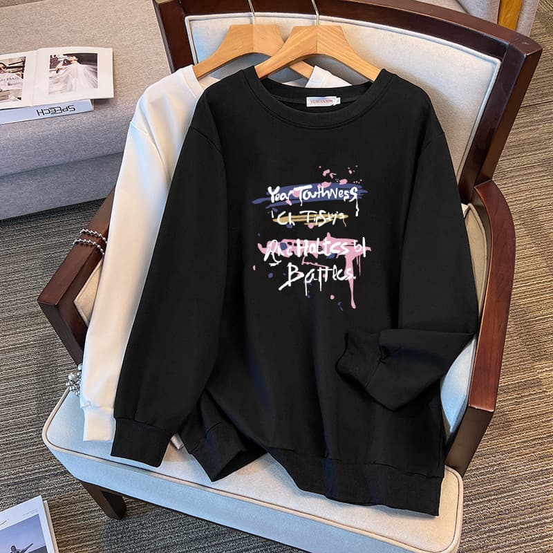 200/350 lbs Plus Size Oversized Autumn Sweatshirt Chest/150/160-1128
