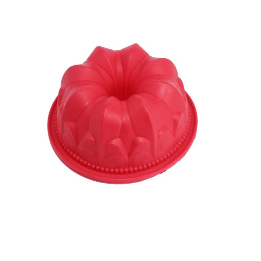 Silicone Baking Mold for Cake and Tart, Spiral Shape Egg Tart Cup, Silicone Egg Tray, Muffin Cup, Snoring Cake Mold, Red Round Shape