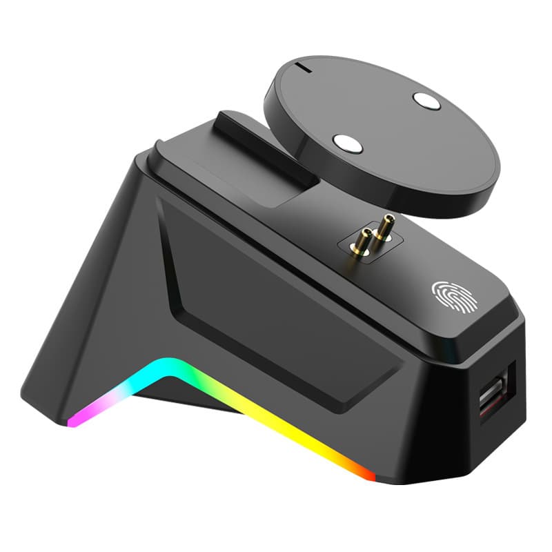Compatible with Logitech GPW4/GProX/G502/X/G903 wireless mice. Dog King 3/2 magnetic charging dock.