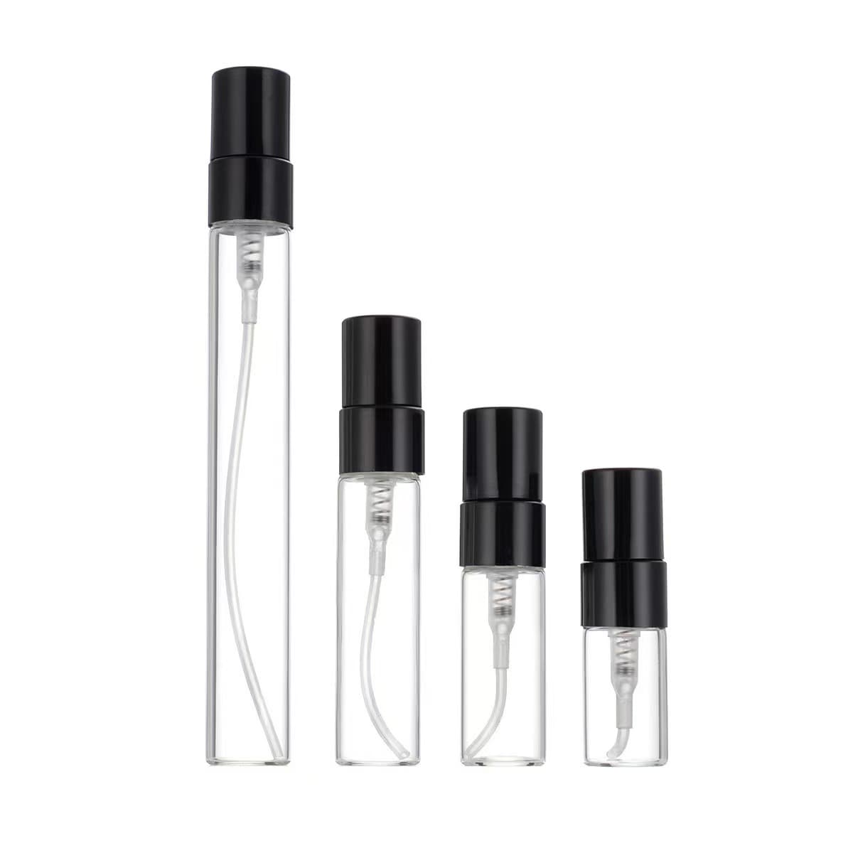 Factory Direct 2ml 3ml 5ml 10ml Perfume Glass Spray Bottle Empty Bottle Essential Oil Sub-packing Sample Transparent Disposable