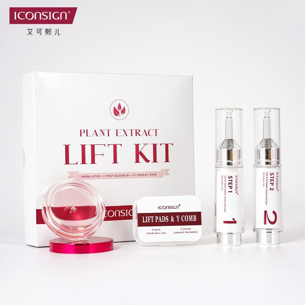 Aikexier Cross-border Eyelash Perm Kit Natural Super Curl Long-lasting Plant Keratin Eyebrow and Eyelash Small White Tube