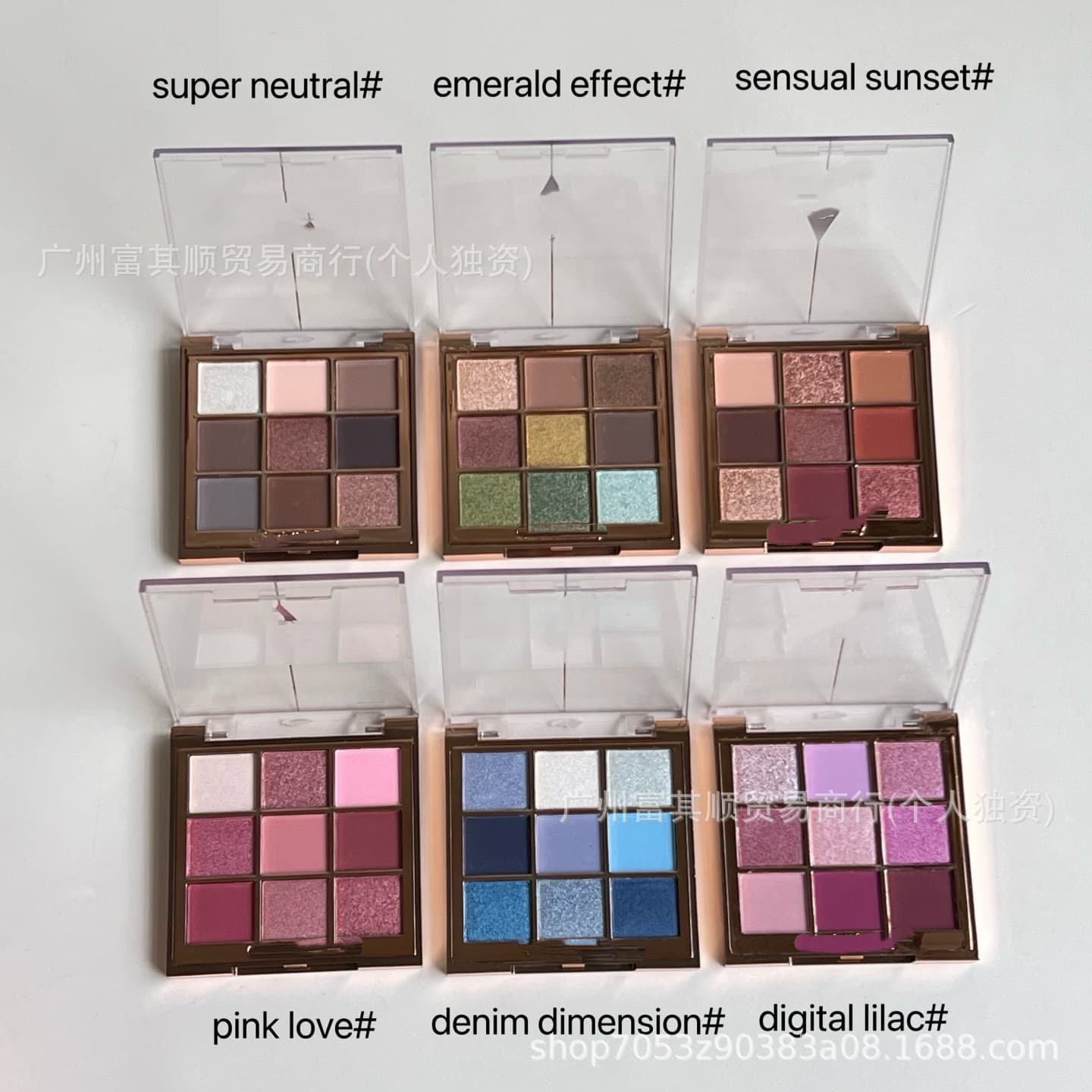 Cross-border T shimmer 9-color eyeshadow palette 9g earth tone makeup palette shimmer matte smooth multi-color