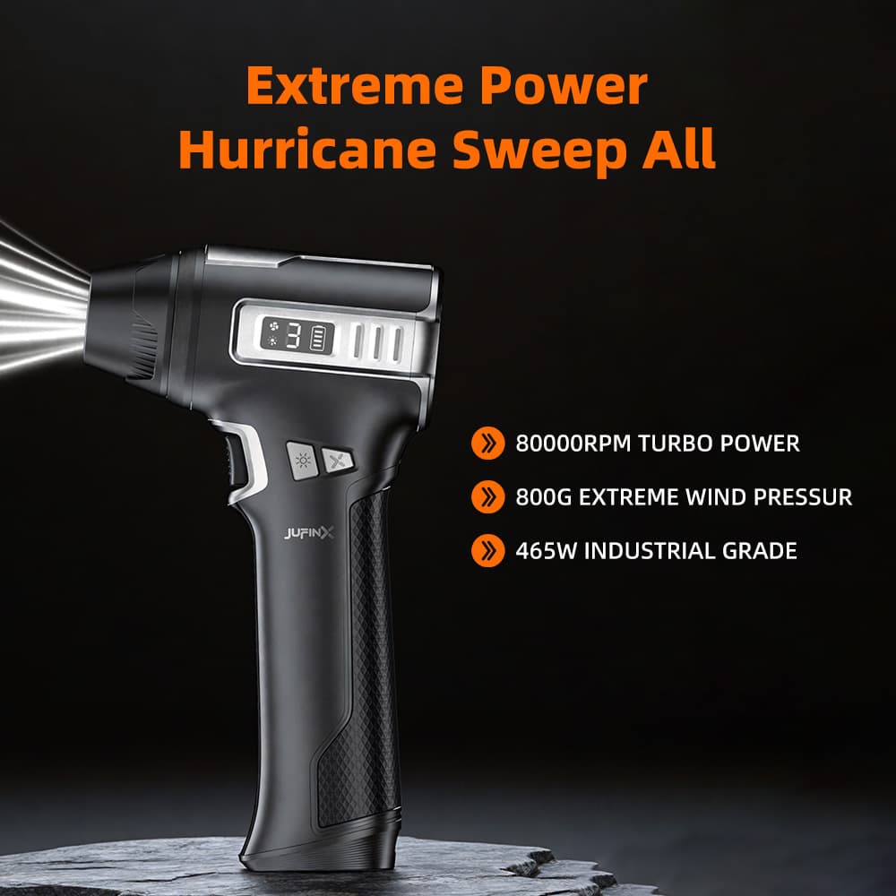 Brushless High-Speed Turbo Blower Air Duster Gun Storm-Level