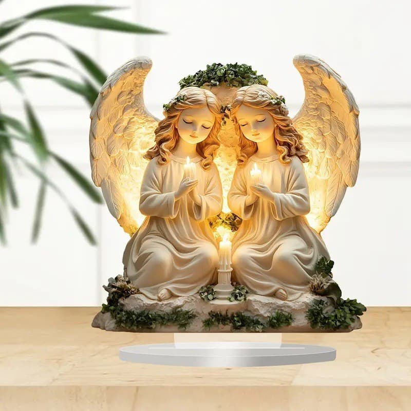 Cross-border angel acrylic stand ornaments Valentine's Day Mother's Day Father's Day Easter crafts gifts