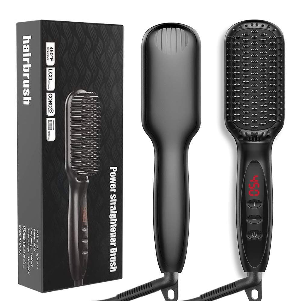 Cross-border Men's Electric Beard Styling Straightening Comb Mini Men's Beard Straightener Beard Straightening Comb