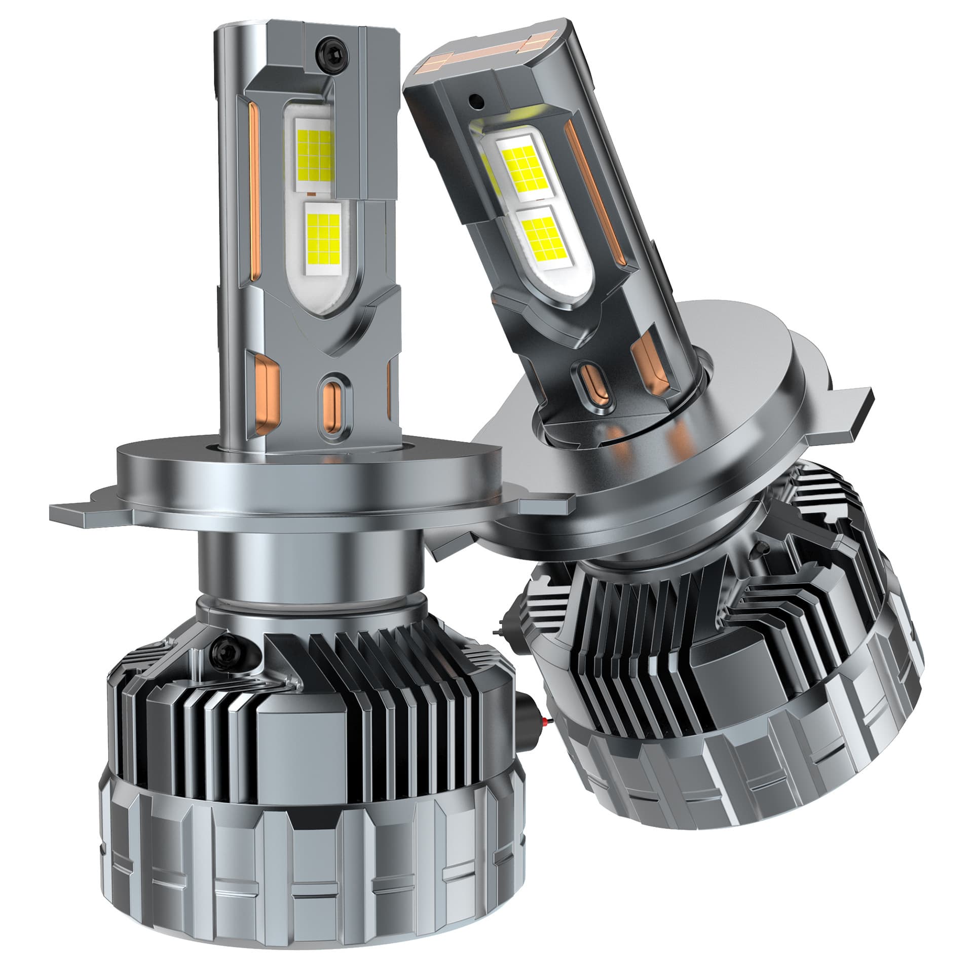 V33 6-Copper Tube Automotive LED Headlight 360W High Power Decoding Plug-in Headlight High/Low Beam Integrated Front Light