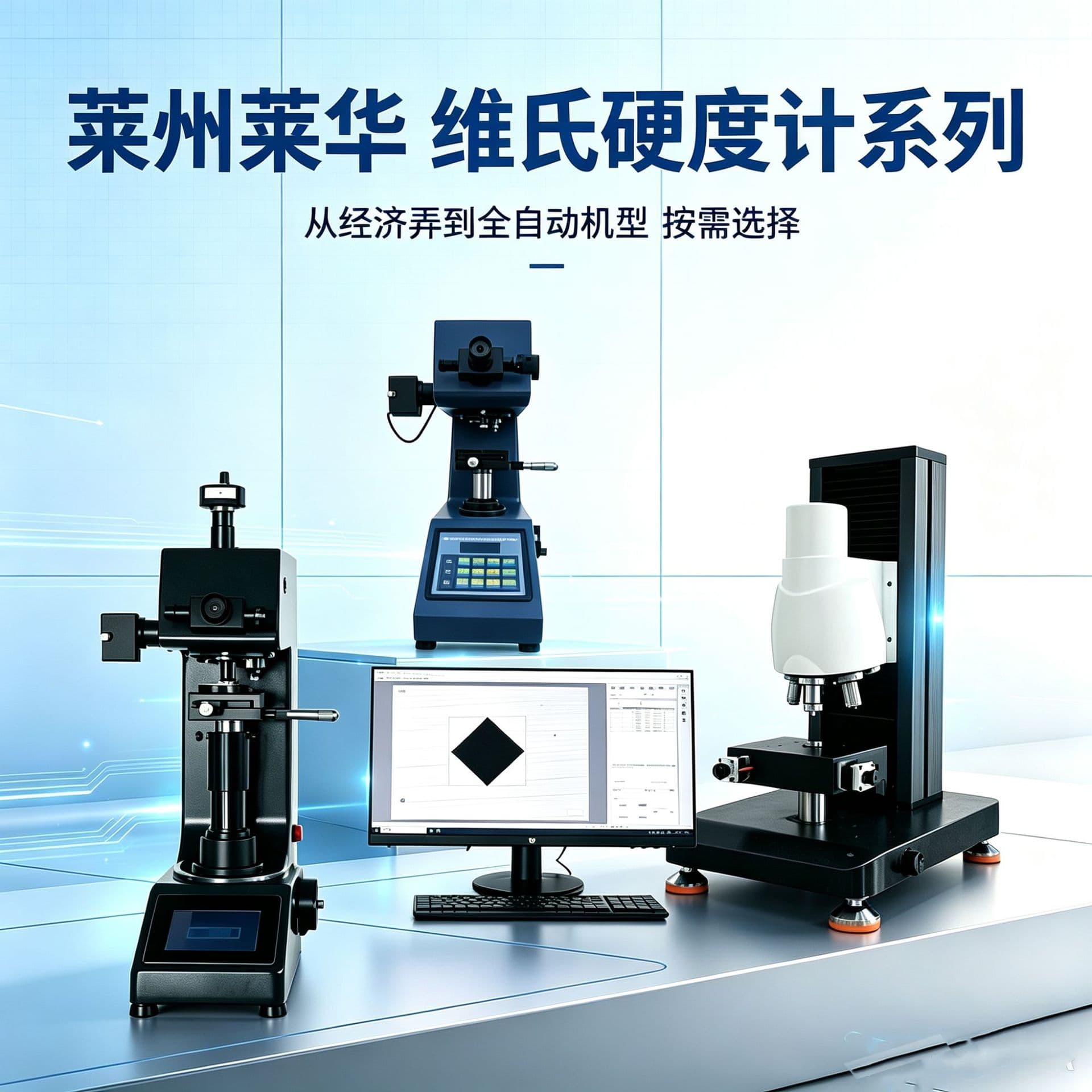 LH Digital Micro Vickers Hardness Tester with Automatic Computerized Indentation Measurement, High-Precision HV Hardness Measuring Instrument