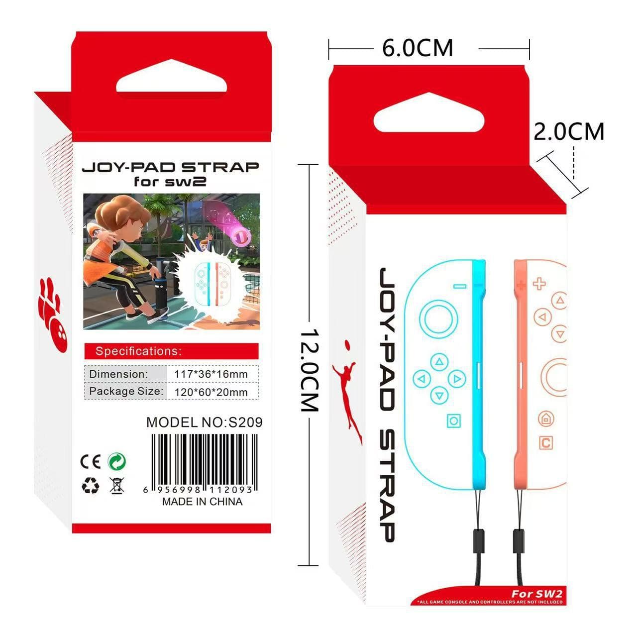 Switch 2 NS Colorful Wrist Strap Lanyard Replacement for Joy-Con Left and Right Controllers