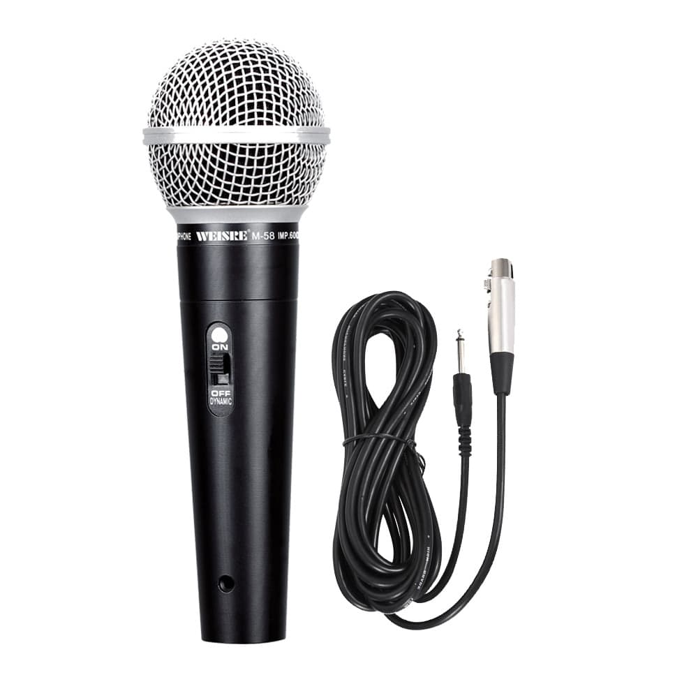 Metal Wired Microphone Dynamic Karaoke Speaker Stage Teaching Wired Mic Live Streaming
