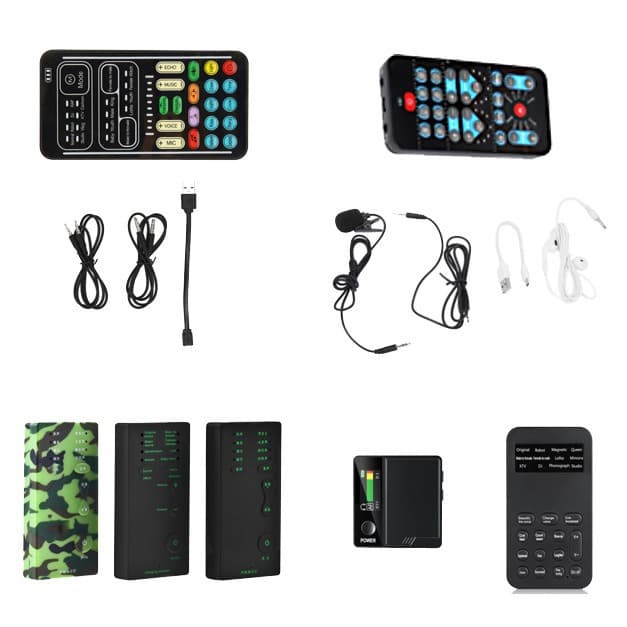 Cross-Border Mobile/PC Sound Card Voice Changer for Gaming, Live Streaming, and Karaoke Recording
