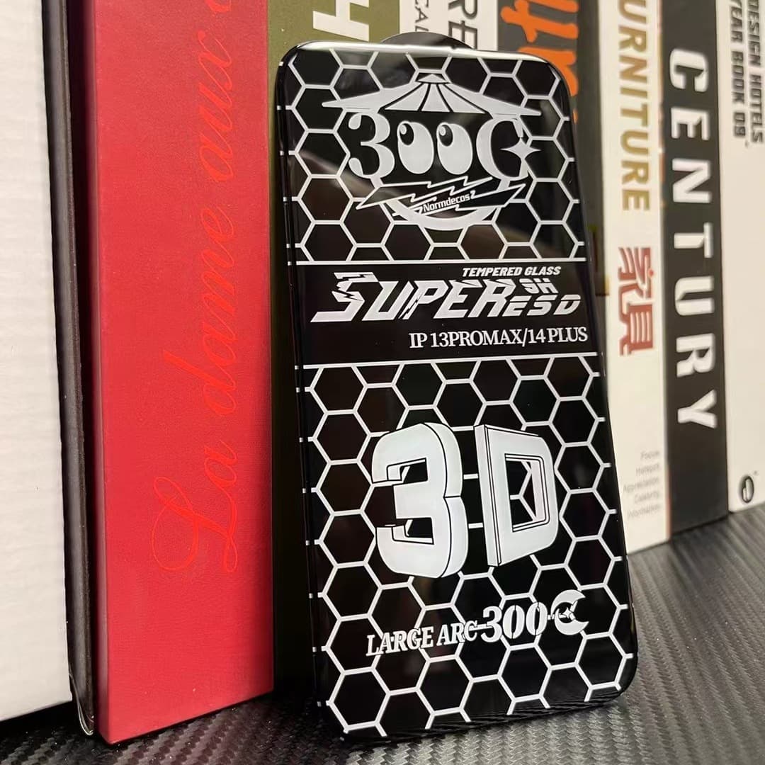 For Honor 400 PRO Electroplated 3D 300C Large Arc Edge X60 Tempered Glass Film HD GT Anti-Fingerprint 300 Film