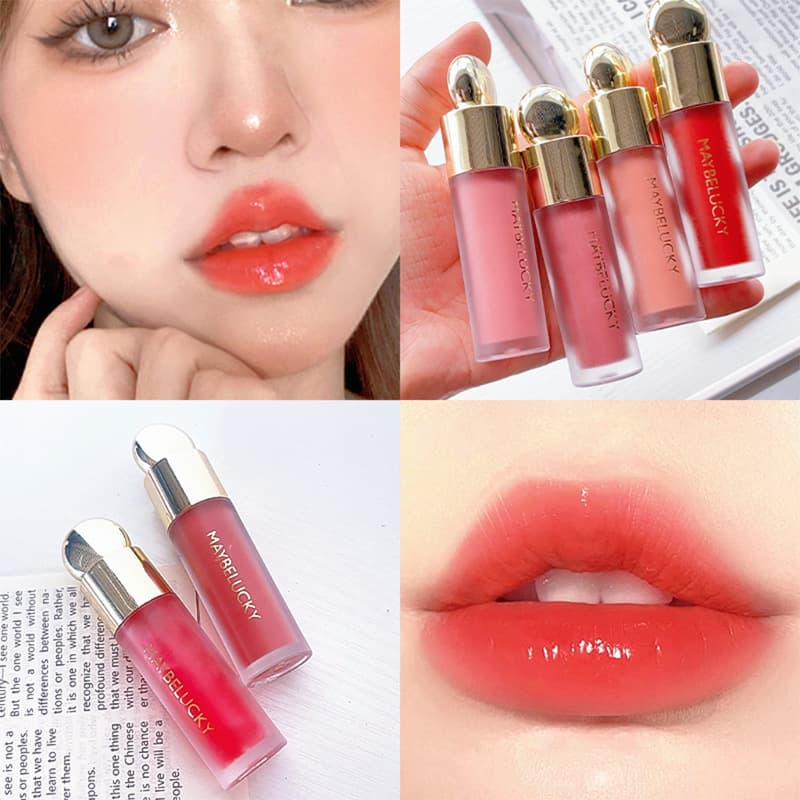 Cross-Border Exclusive Popular Mirror Gloss Lip Gloss Color Simple Lip Makeup Cosmetics Provide Product Information