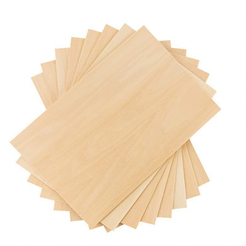 DIY Basswood Plywood Sheets, Natural Wood Slices for Children's Crafts, Thin Wood Pieces, Multi-layer Plywood Material