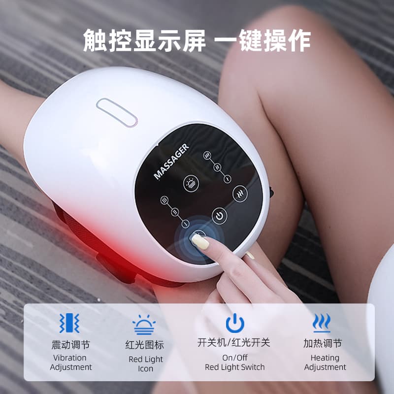 New Home Use Electric Heating Knee Massager with Infrared Vibration Therapy