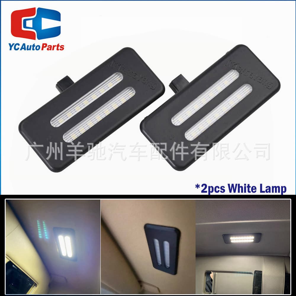 Car Interior LED Sun Visor Vanity Mirror Light for BMW X5 X3 E90 E91 E60 X6 E71