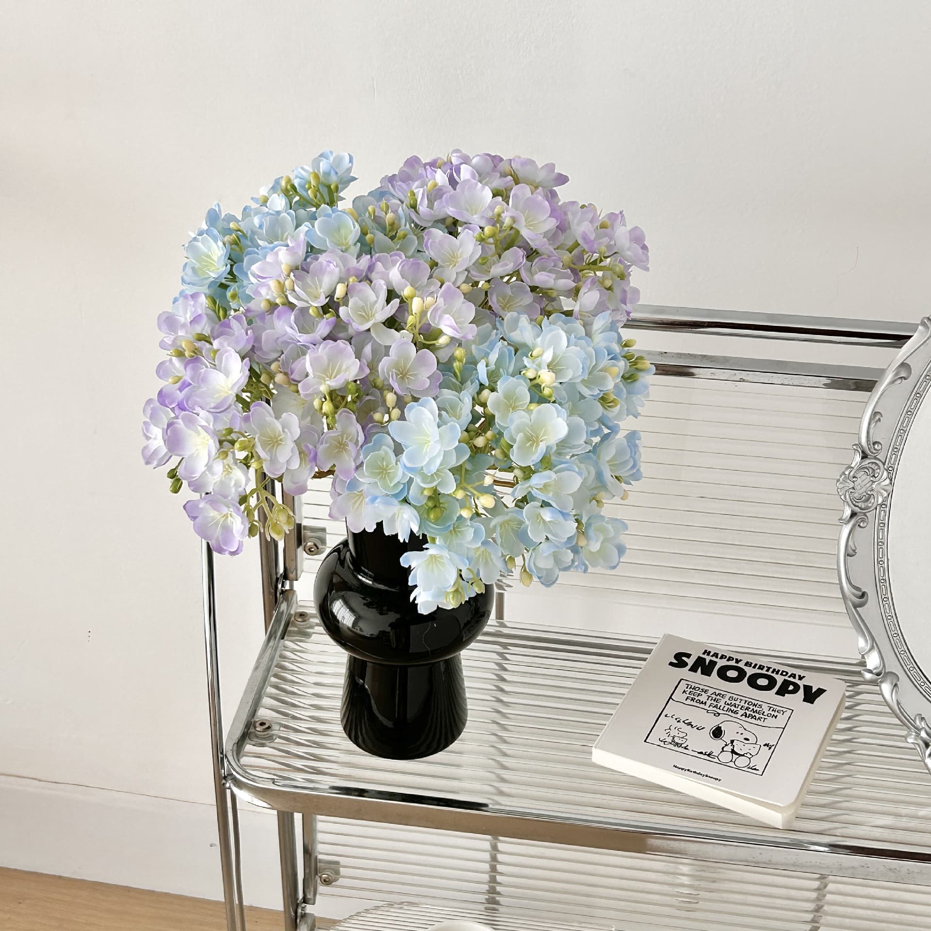 INS Jasmine Bouquet Artificial Simulation Jasmine Flowers Photography Props Bridal Bouquet Home Decoration