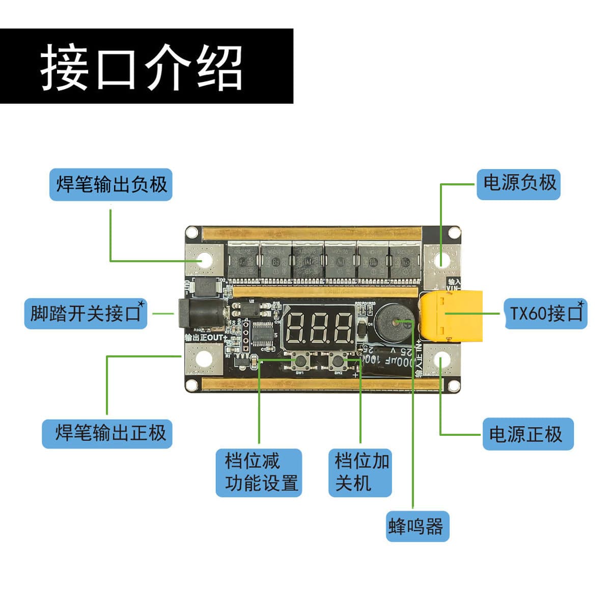 12V voltage handheld portable 18650 mobile phone lithium battery spot welding machine small butt welding machine diy full set of accessories