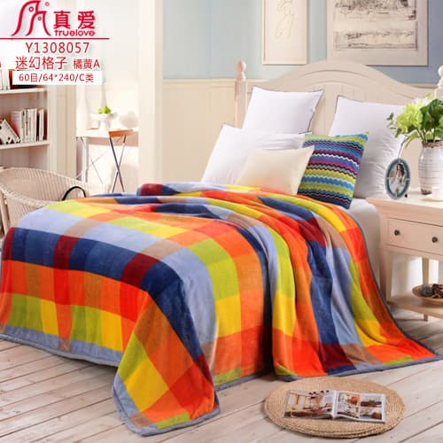 TrueLove Printed Embossed Raschel Cloud Flannel Blanket, Stock Available, Customizable, Export Order, Double Layer, Single/Double Size