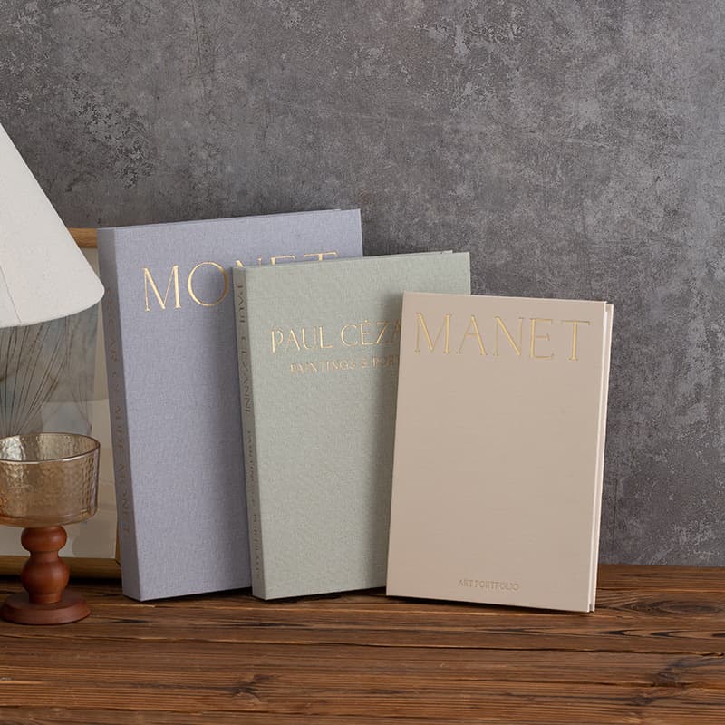 Linen Magnetic Storage Box, Linen Three-Piece Set, Showroom Decoration Book Logo, Simulation Book Prop Fake Book Decoration