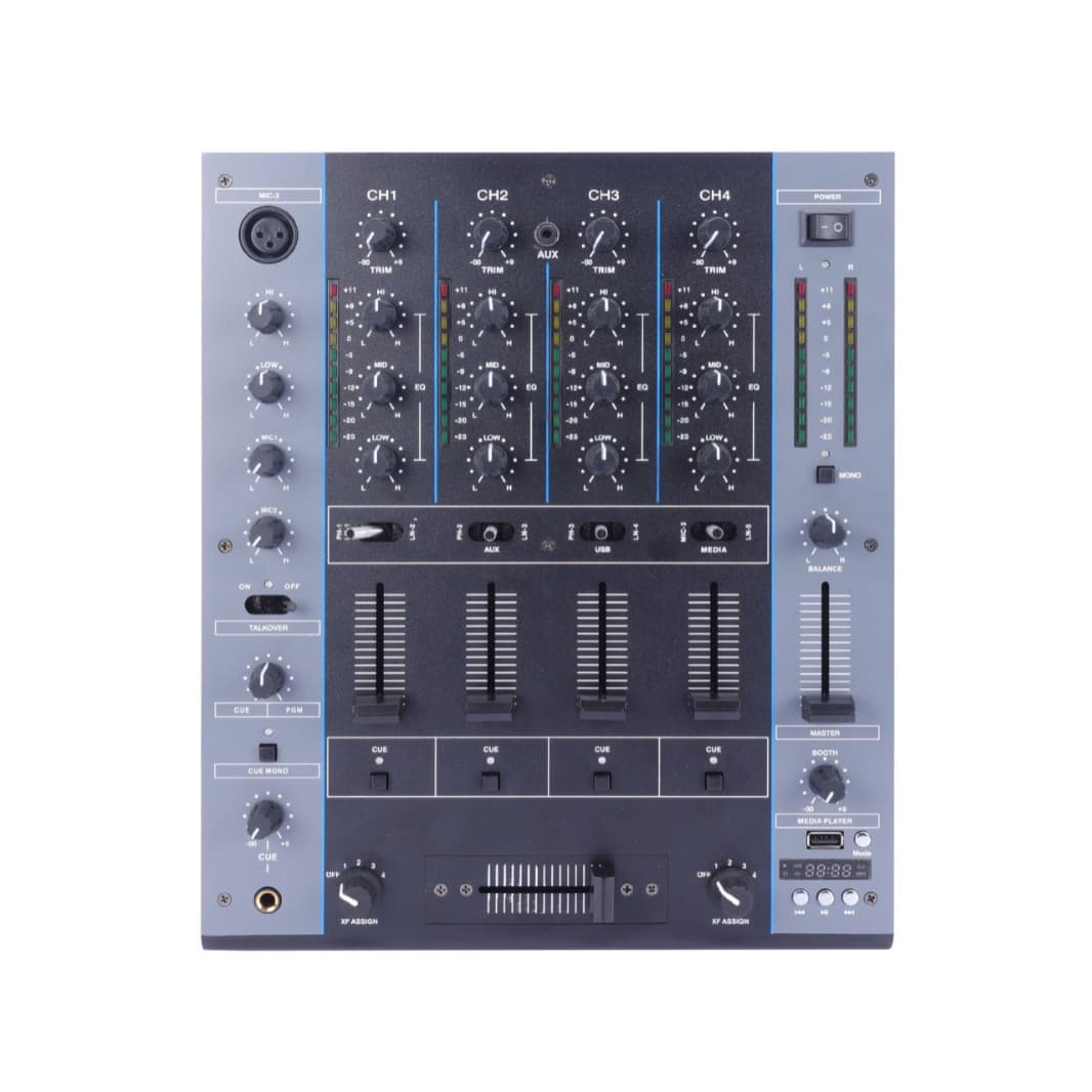 4-Channel USB Mixer DJ Live Stage Bar KTV Mixing Console Mixer Live Performance DJing Mixer