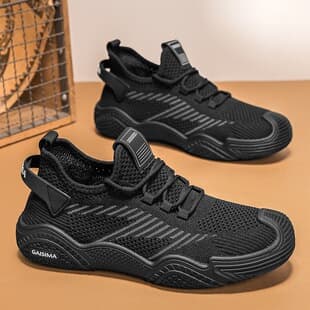 [Jiulong-ZL9001] Spring/Summer Sock Shoes Sports Casual Shoes Flyknit Breathable Mesh Shoes for Men
