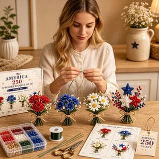New Cross-Border Petite 3D Beaded Animal Craft Kit DIY Animal Bead Set