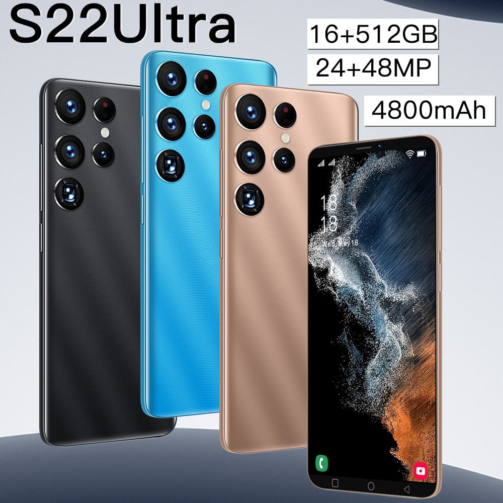 New 5.5-inch Cross-Border Phone S22 Ultra Smart Android Phone Overseas Trade Phone In Stock