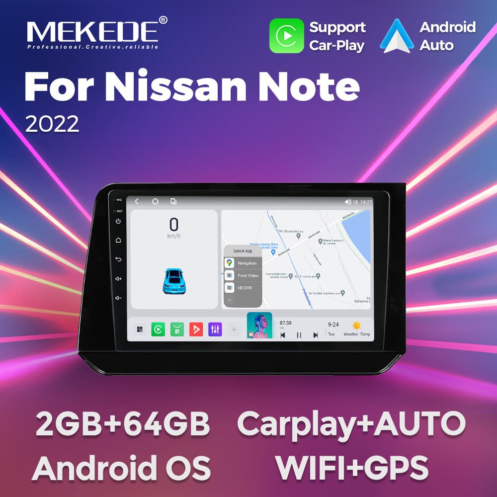 For Nissan Note 2022 RHD 2022+ Nissan Sunny Car Large Screen Smart Android Navigation