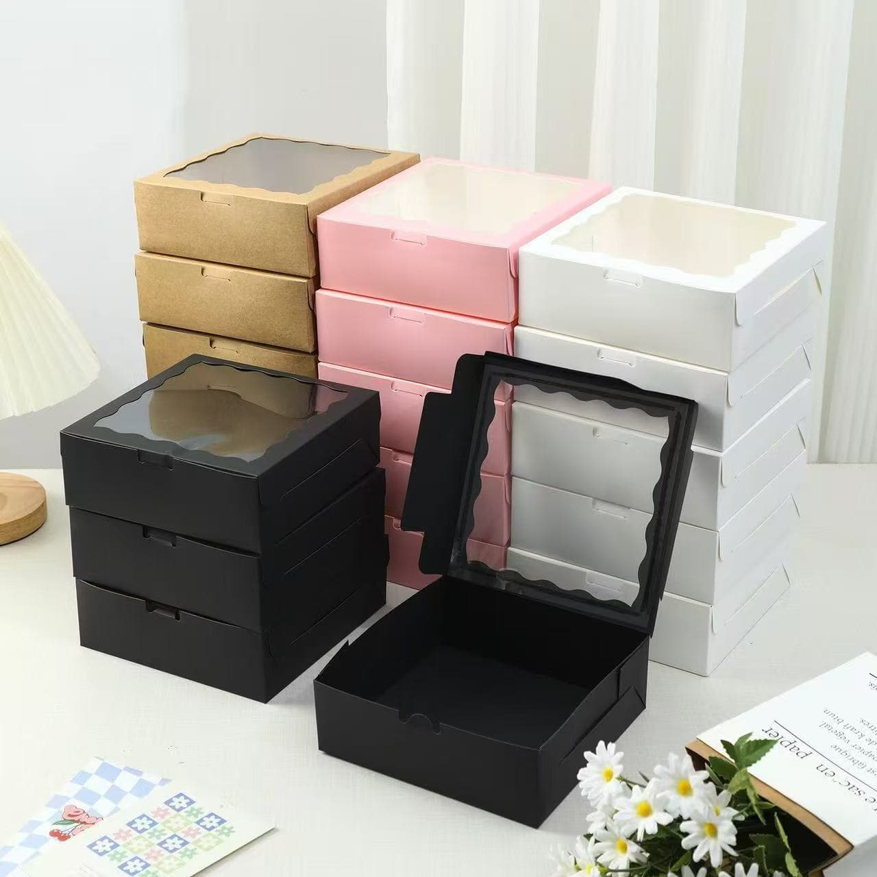 Cross-border Hot-selling Birthday Party Window Gift Box Pastry Dessert Wedding Party Packaging Box Valentine's Day