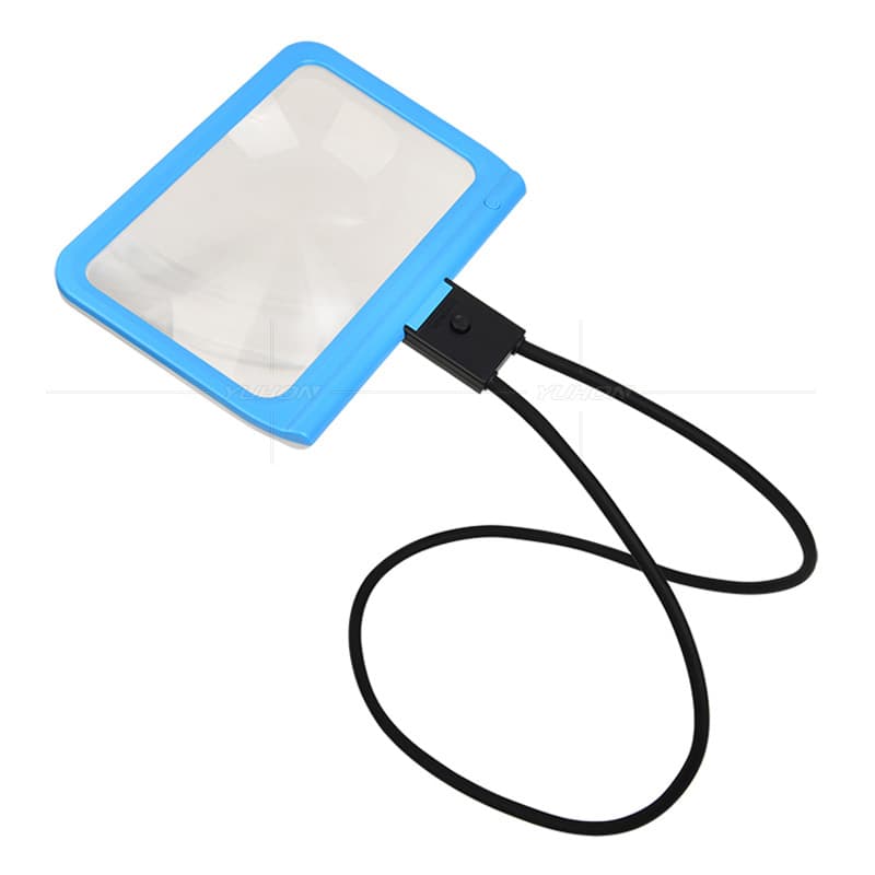 3x 32 LED high-definition large-screen hanging neck-type elderly reading and newspaper manual inspection bracket hand-held desktop magnifying glass