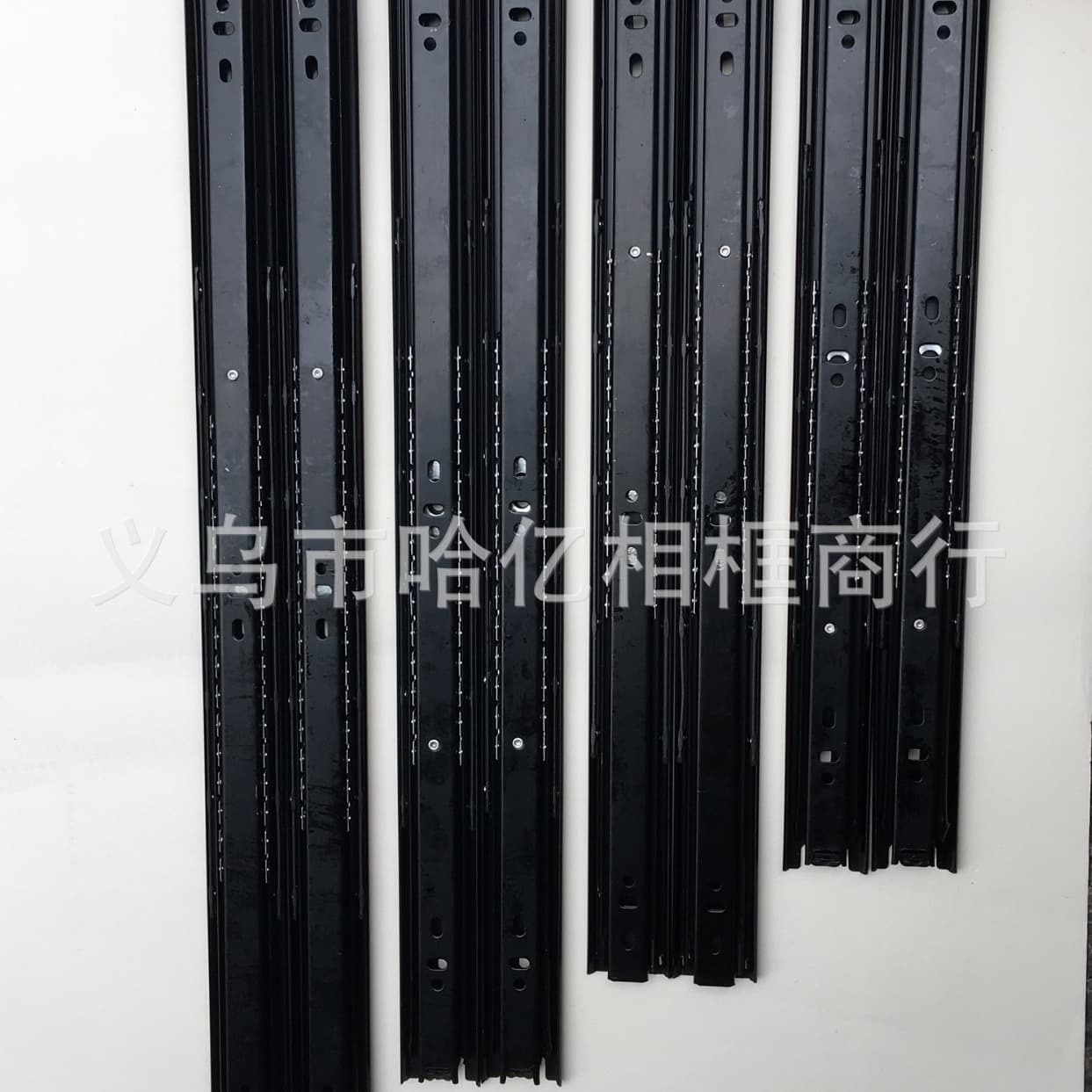Picture Frame Meter Box, Rail Slide, Black, Rust-Proof, Three-Section Slide, Meter Box Base Frame Trim